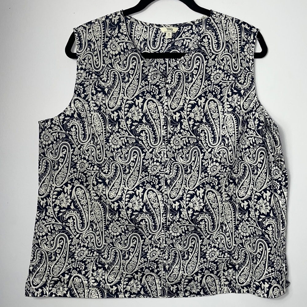 Tilley Cotton Paisley Top
